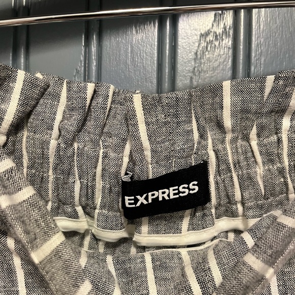 Express Linen Papebag High Rise Shortie Size XS - Picture 3 of 5